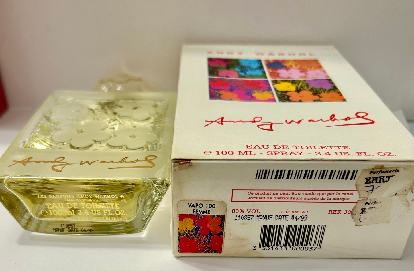 Andy Warhol eau de toilette 100ml rare