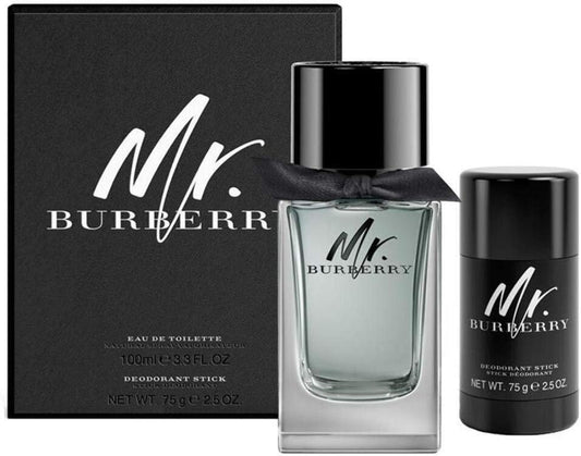 Mr Burberry eau de toilette 100ml and deodorant stick